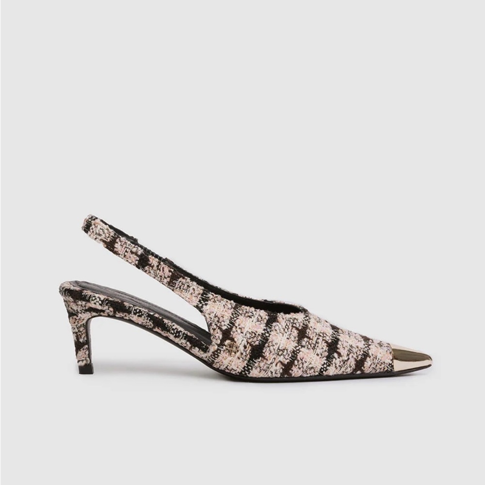 Anine Bing Nina Heels With Metal Toe Cap. Size 38